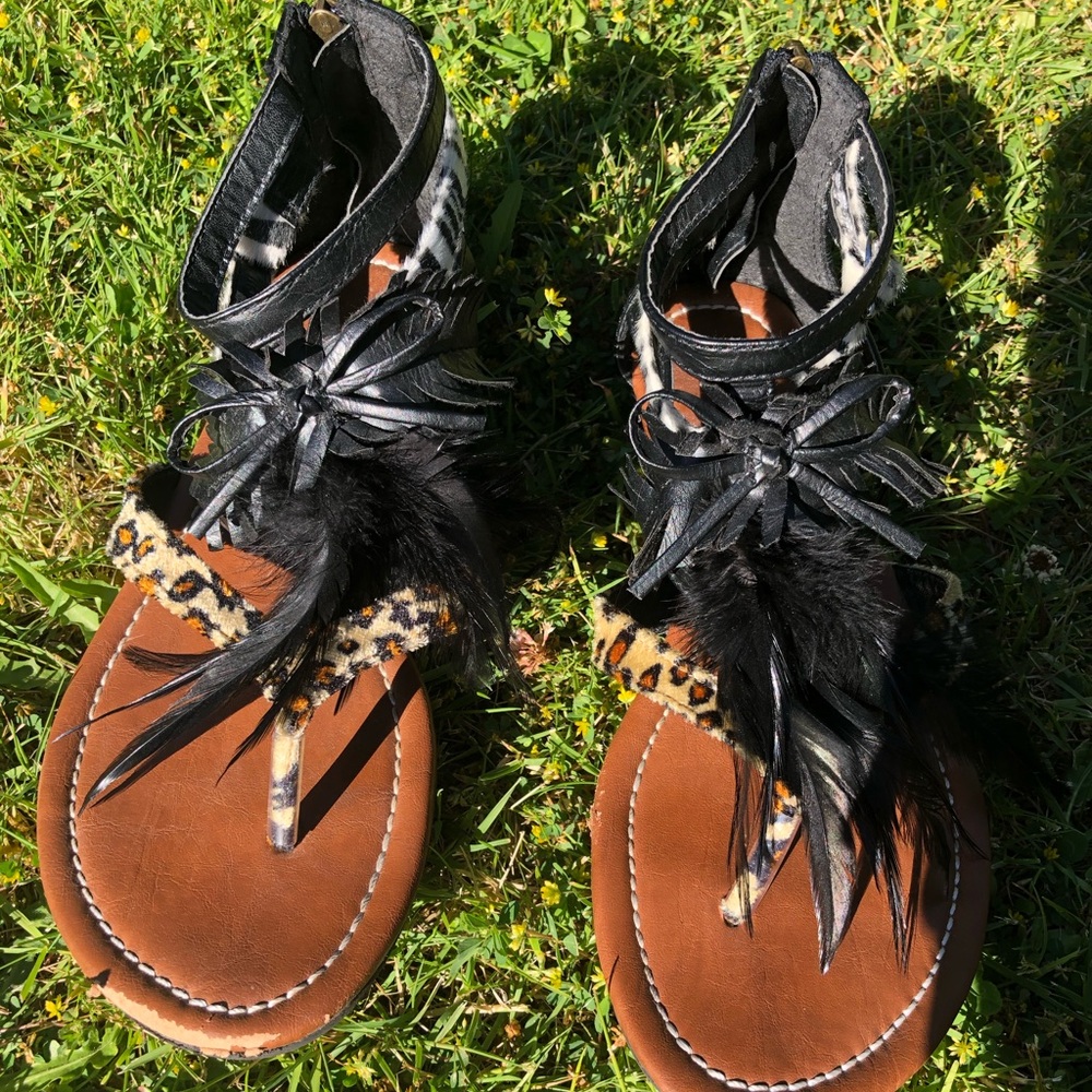 Women’s animal print sandal